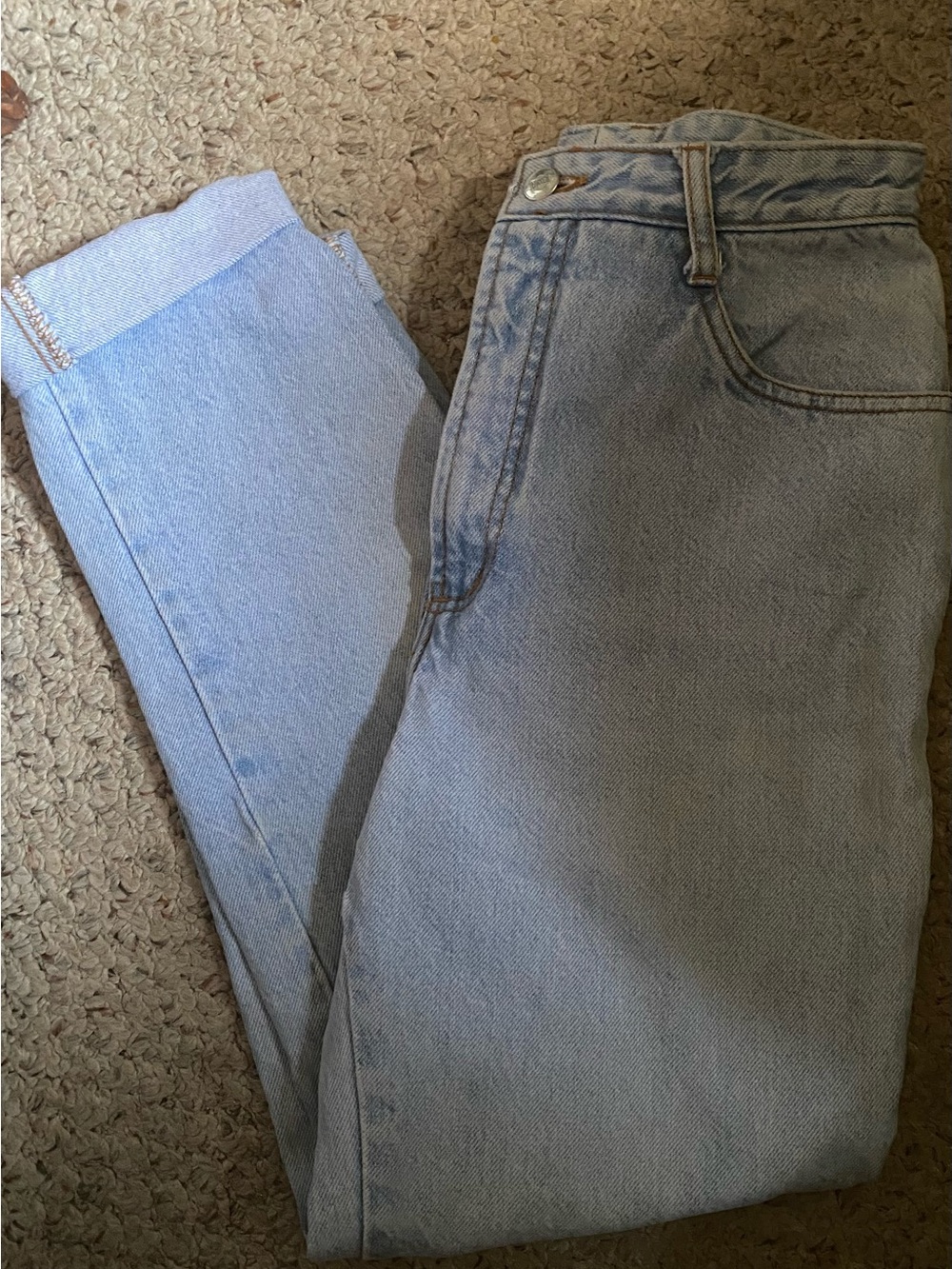 BONGO High-Rise Light Wash Jeans - Pale Blue